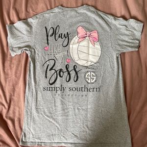 simply southern volleyball tee